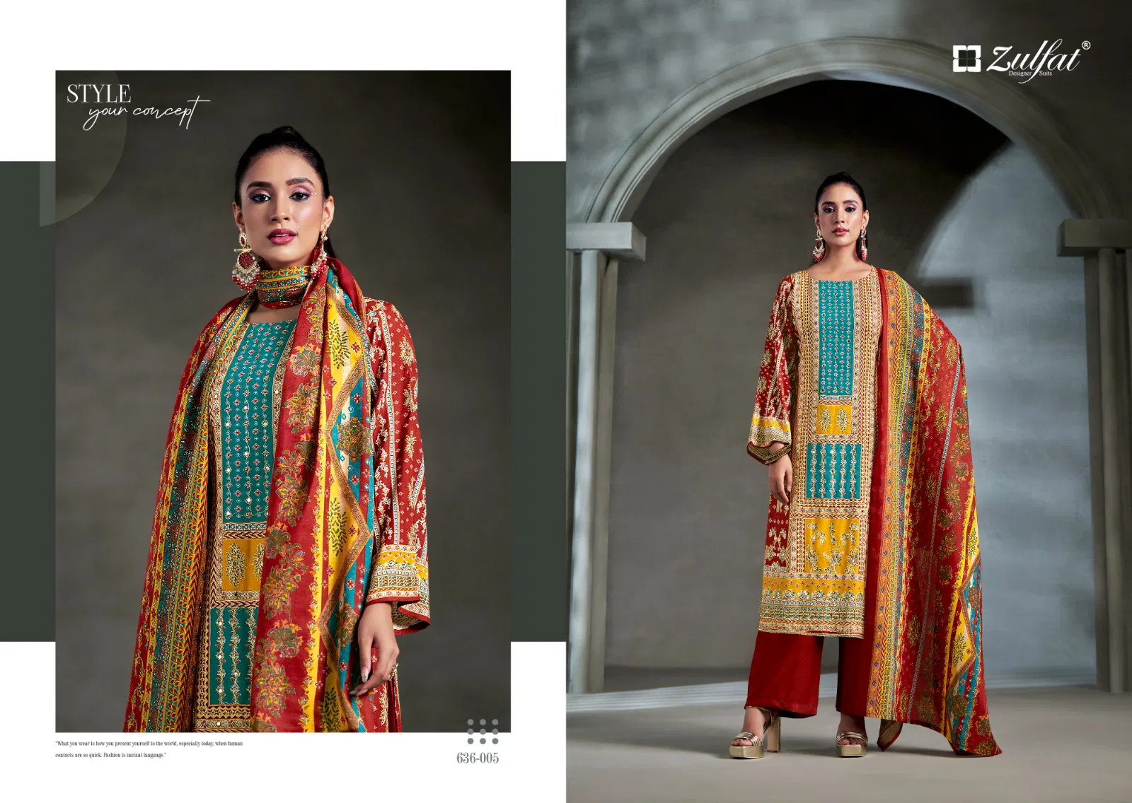 Aayat Vol 15 by Zulfat Viscose Rayon Digital Printed Dress Material Orders In India